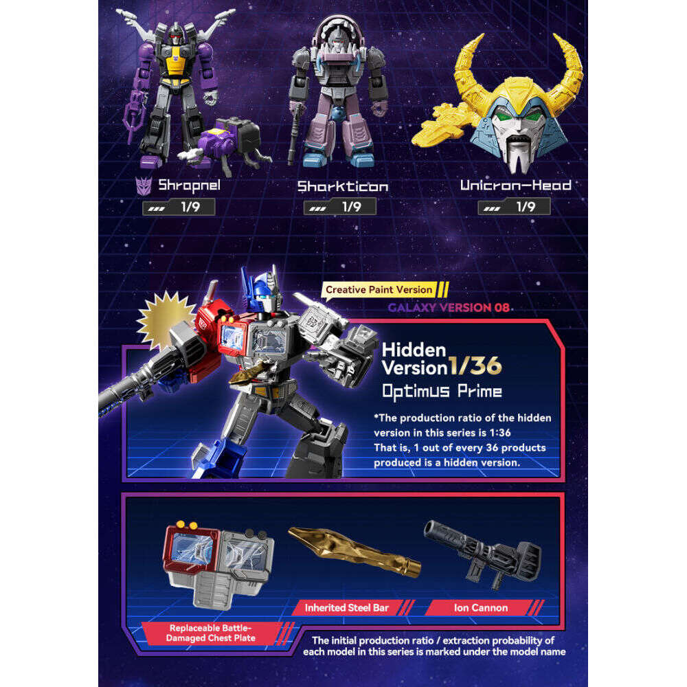 BLOKEES Figures Transformers Blind Box Galaxy Version Toys Mainan