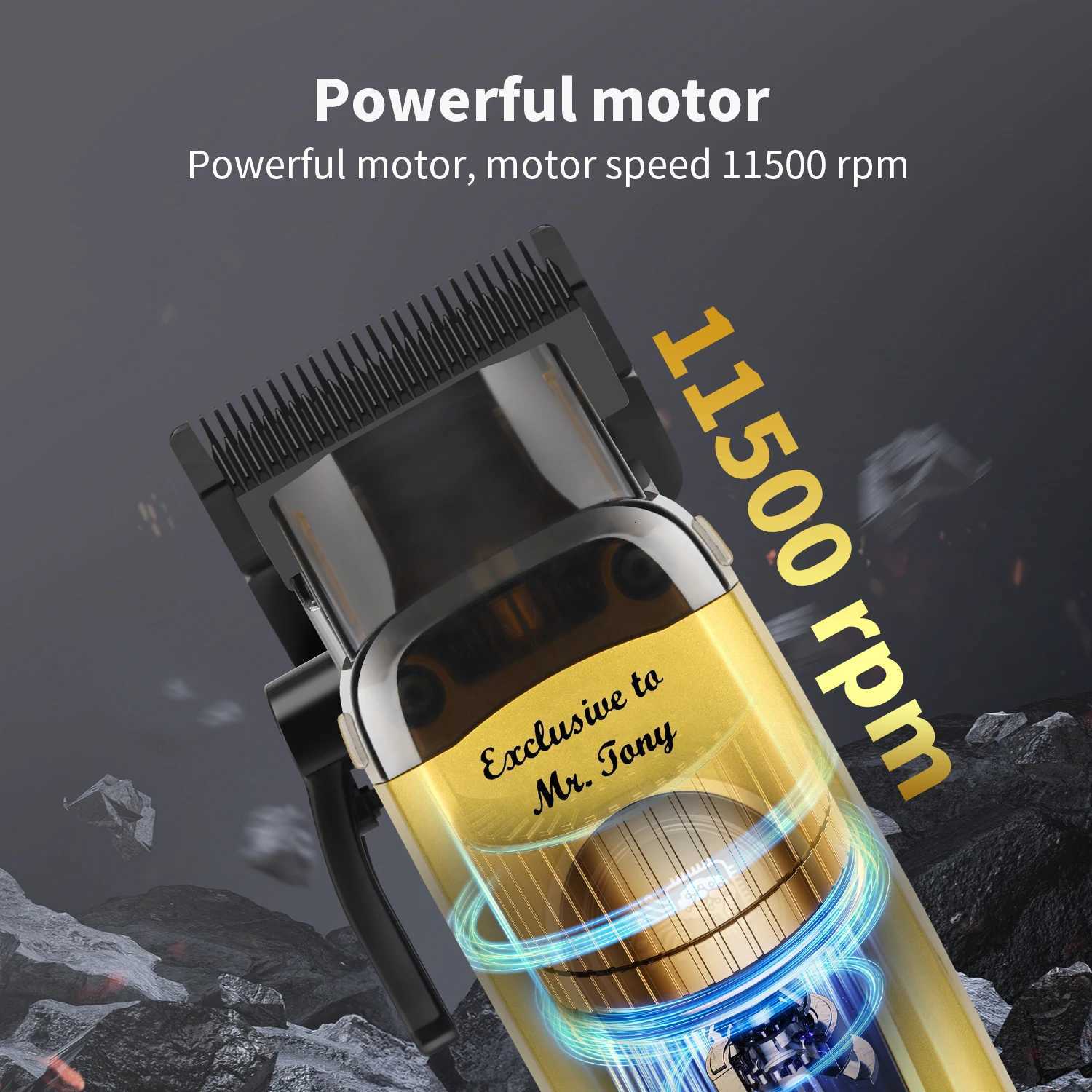 kemei km 90 4 Professional Hair Clipper for Men 11500RPM 10W Brushless Motor DLC Blade Base Charger Haircut Machine Hair TrimmerT251120