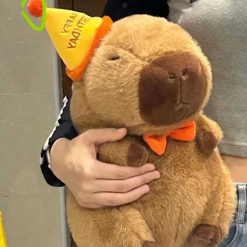 Capybara Plush Doll Cute Capibara Anime Fluffty Toy Kawaii Plushie Happy Birthday Doll Gift for Girl Friend Soft Stuffed Animals G251120