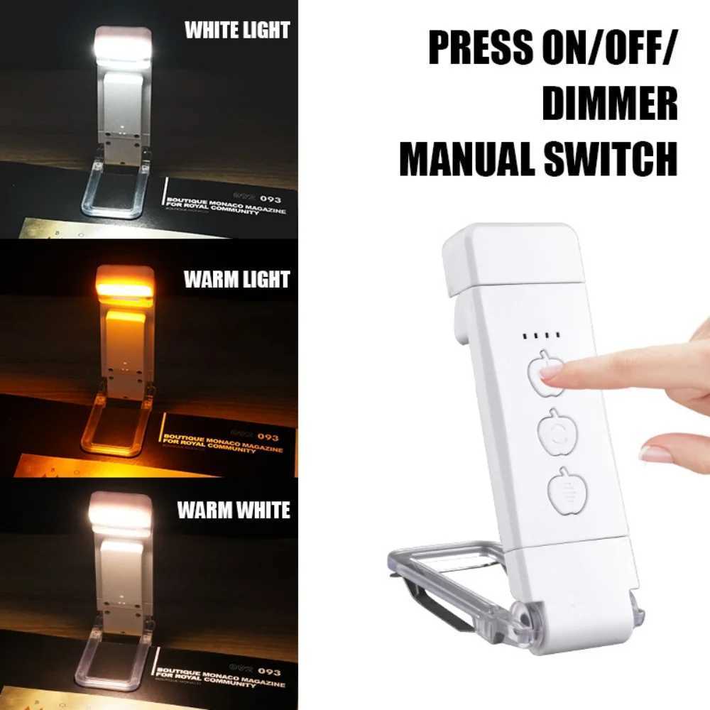 Usb Charging Clip Reading Light LED Rechargeable Book Lamp Bookmark Reading Night Light Portable Read Lamp Kids Read Book Light M251120