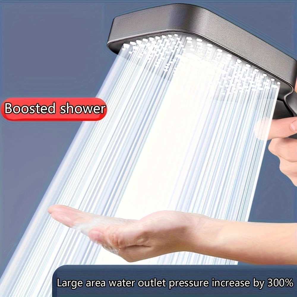 Large Area Shower Head 3 Modes Adjustable High Quality High Pressure Water Saving Flow Shower Faucet Nozzle Bathroom AccessoriesM251120