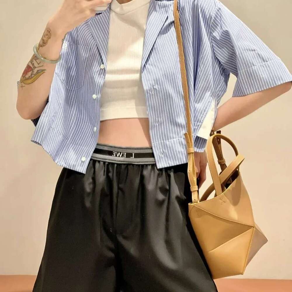hot New Large Capacity Cow Leather Puzzle Foldable Geometric Tote Bag Single Shoulder Crossbody Handbag For Women