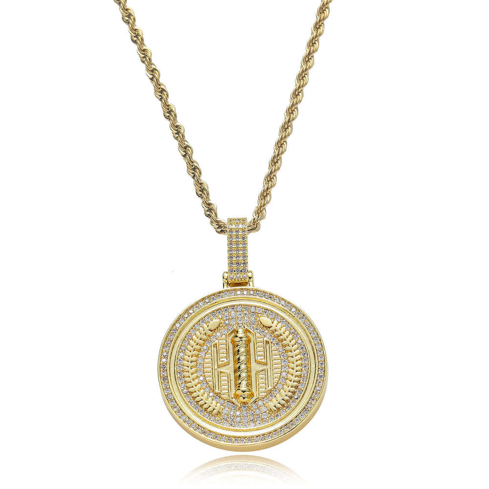 Luxury designer launches Ice out VVS Moissanite round pendant, Hip Hop pendant necklace for men and women with free shipping