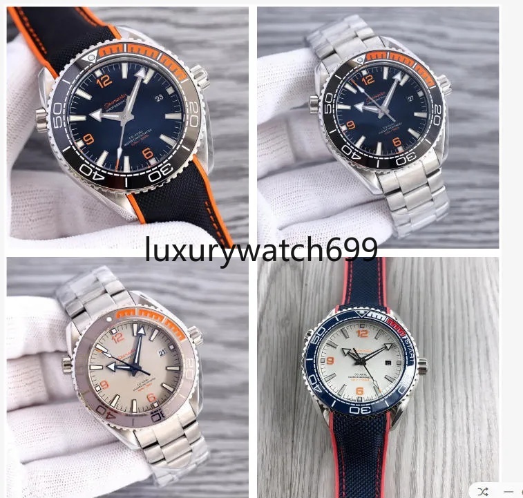 AAAAA Sea 007 Professional Stainless Steel Wrist For Men Speed Master Mens Watches All Dial Work Mechanical automatic Watch Stopwatch Omage Watches " Omgwatch " Omaga