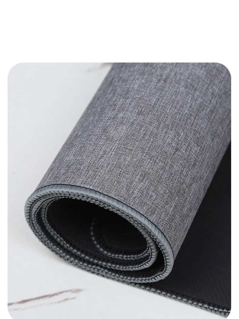 4MM Gaming MousePad Cotton and Linen Rubber Mouse Pad Large Desk Mat Gamer PC Desk Mat Keyboard Pad Cputer Desk Pad Y251120