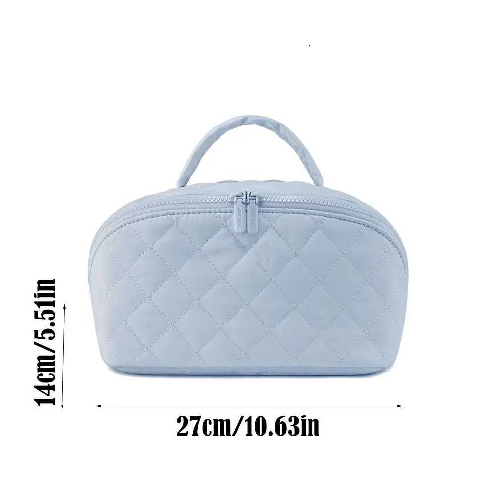 Gifts Wide Open Woman Makeup Bag Lay-Flat Water-Resistant Festivalment Makeup Bags Cosmetic Case for Toiletries BrushesT251120