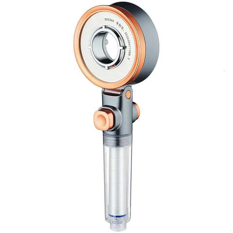 double-sided unique shower head bathroom 3 kinds of spray water-saving filter round rainfall adjustable nozzle booster sprayerM251120
