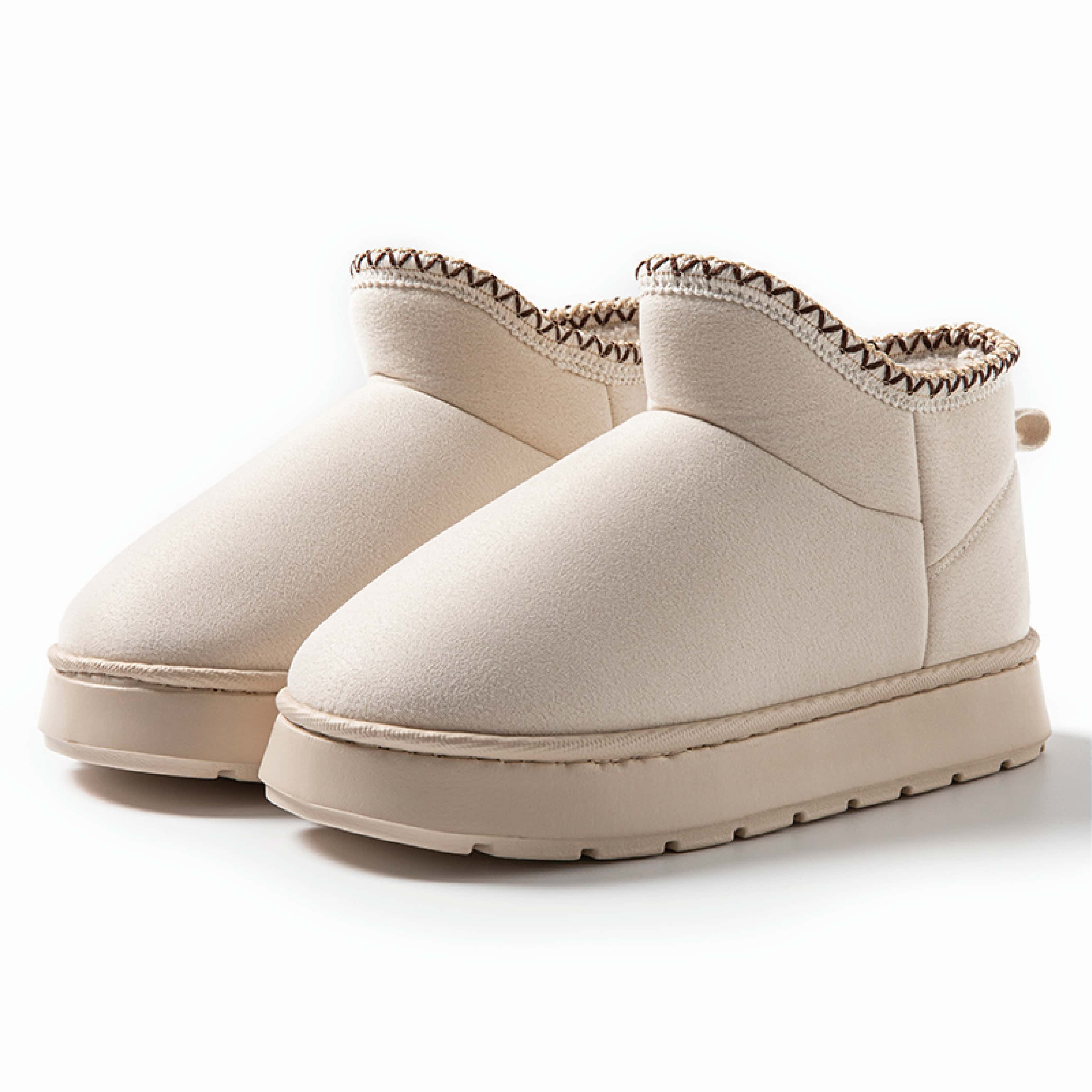 warm insulated suede snow boots for ladies durable nonslip footwear with cushioned insoles