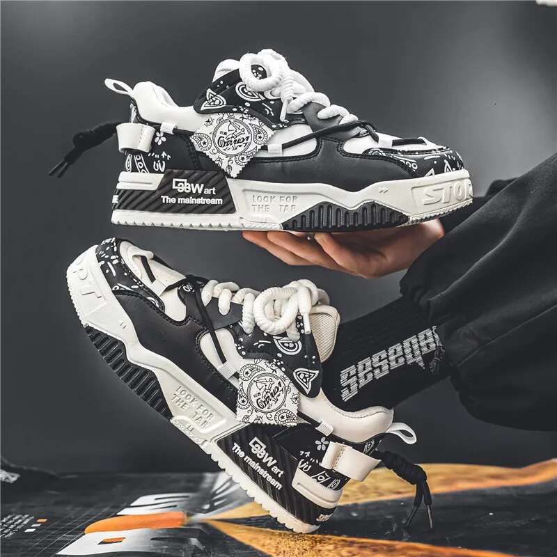 INS Mens Running Breathable Skateboard Shoes Chunky Comfortable Casual Sneakers Men Tenis Mascuo Footwear Male