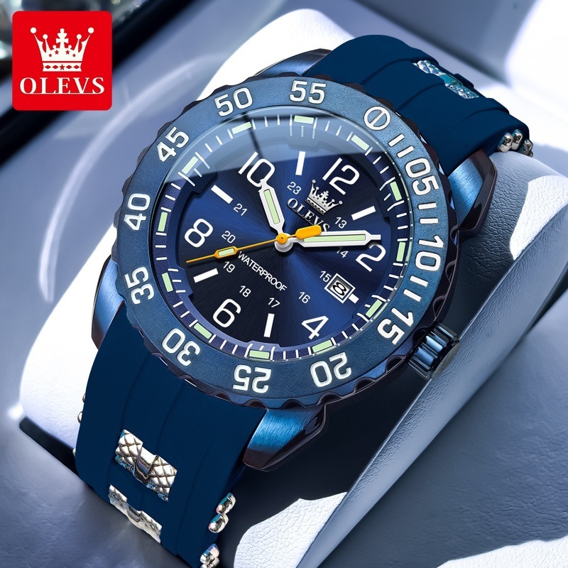 OLEVS Designer Men's Watches Are Particularly Elegant Multi-functional Waterproof Quartz Watches Men's Quartz Luxury Watches, Free Delivery 
