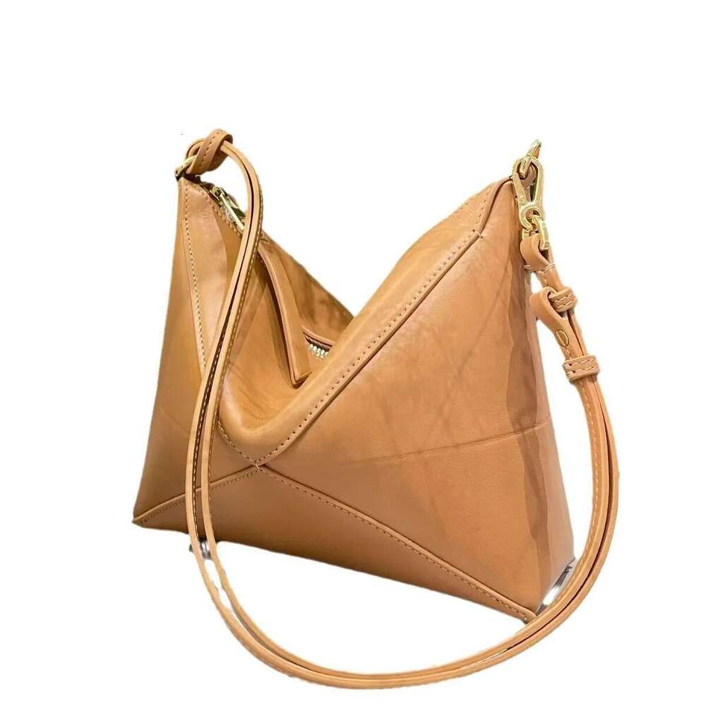 New Style Geometric Hobo Soft Genuine Leather Puzzle Foldable Underarm Single Shoulder Bag For Women Fashionable Origin