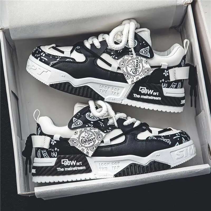 INS Mens Running Breathable Skateboard Shoes Chunky Comfortable Casual Sneakers Men Tenis Mascuo Footwear Male