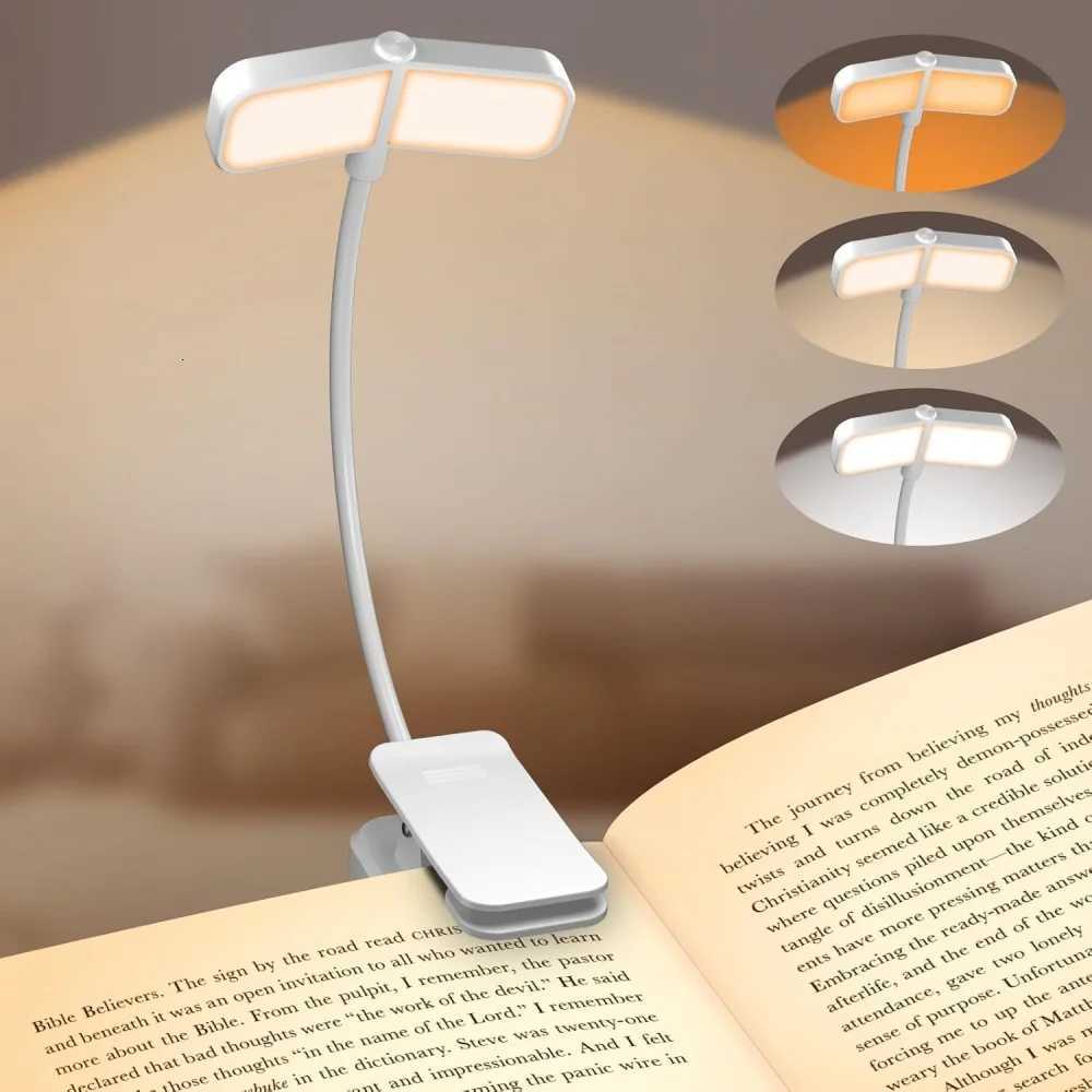 Wing Shaped Rechargeable Book Light Eye Protection Read Light Portable Beadroom Reading Light Kids Reading Lamp Mini Read Lamp M251120