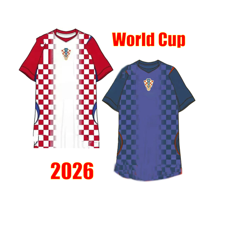 2026 World Cup Croatia National Team New Soccer Jersey Uniform MODRIC KOVACIC LVANOVIC MATANOVIC PERISIC Men Home Away gk Football Shirt Kids Kit Set 16-2XL