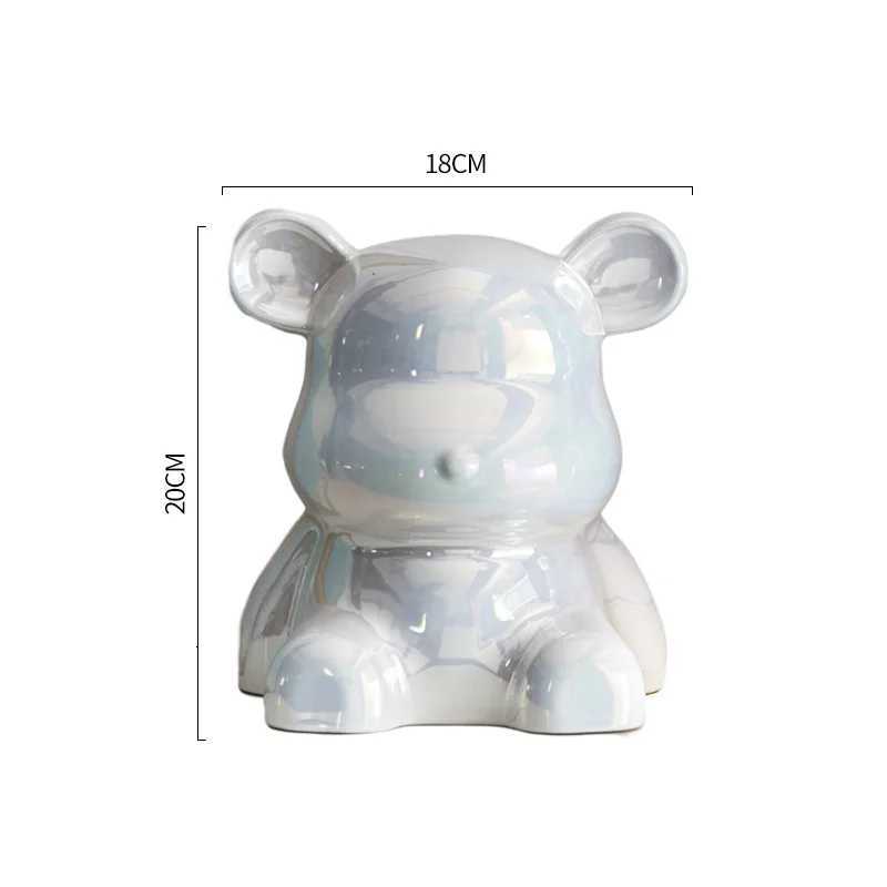 Ceramic Violence Bear Tissue Box Holder Light Luxury Home Table Tissue Box Bedroom Room Creative Organizer Kawaii Case C251120