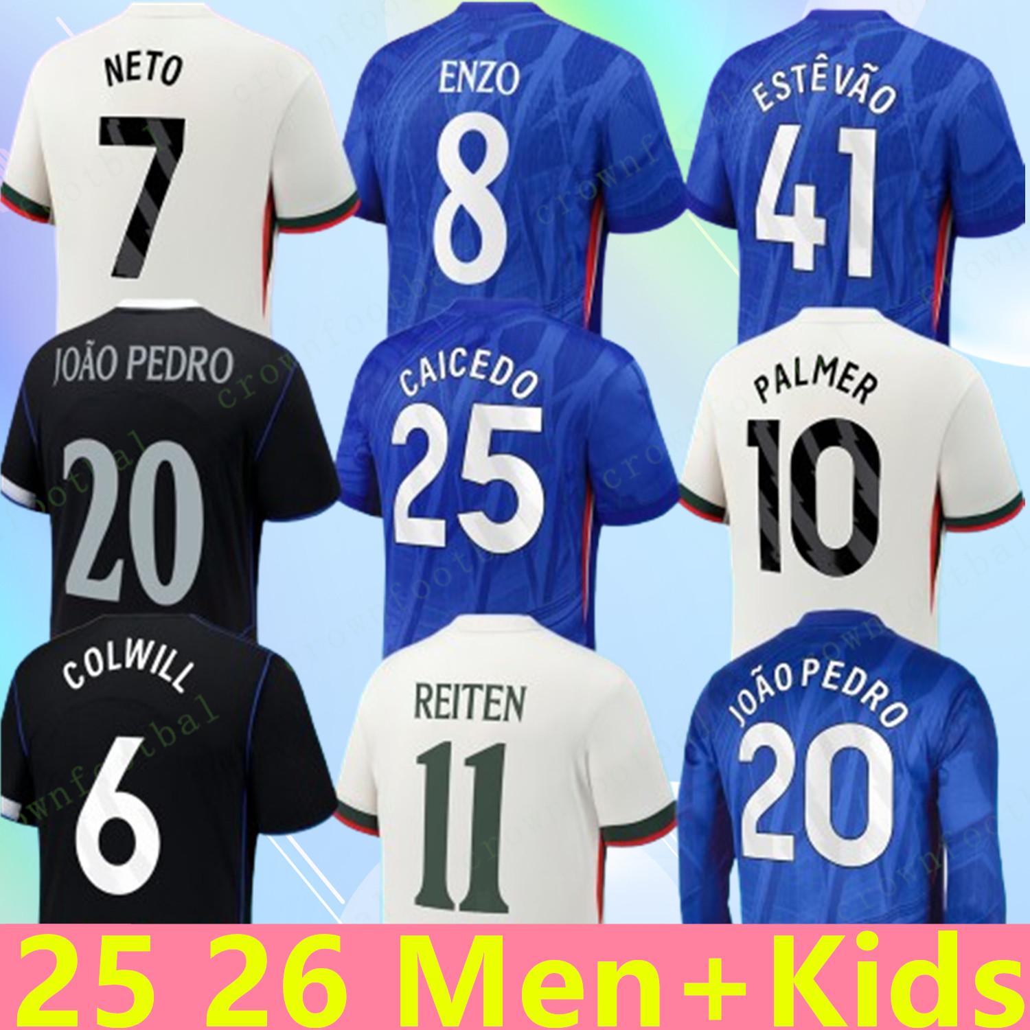 2025 2026 chelses Palmer CAICEDO NETO DELAP Enzo JOAO PEDRO ESTEVA0 25 26 MUDRYK Madueke GITTENS JAMES NKUNKU COLWILL DELAP football Shirt men kids kit Stadium sock