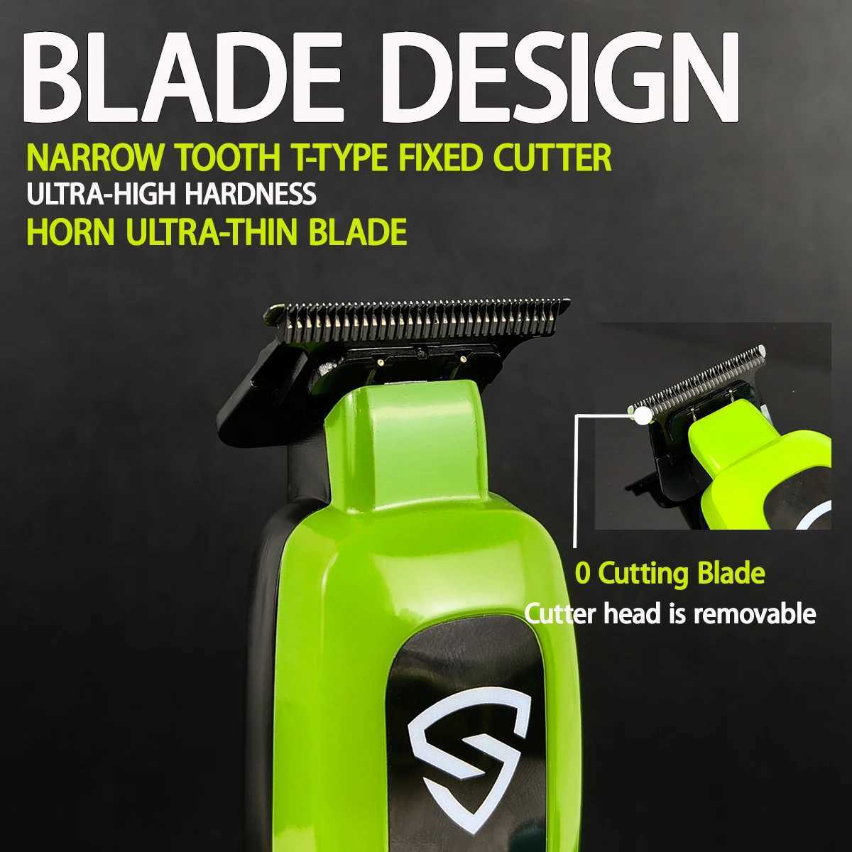 BRDCLIP X5 7200RPM Professional Hair Trimmer DLC Squama Blade Hair Finish Machine Detail Clipper for Man BarbershopT251120
