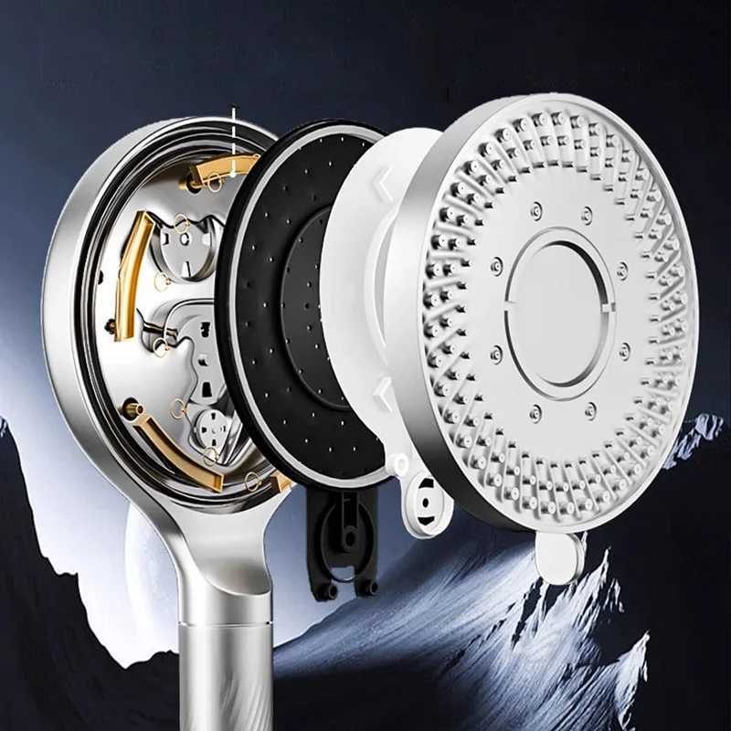 5-speed boost filter rain shower large panel handheld shower head bathroom accessories super strongM251120