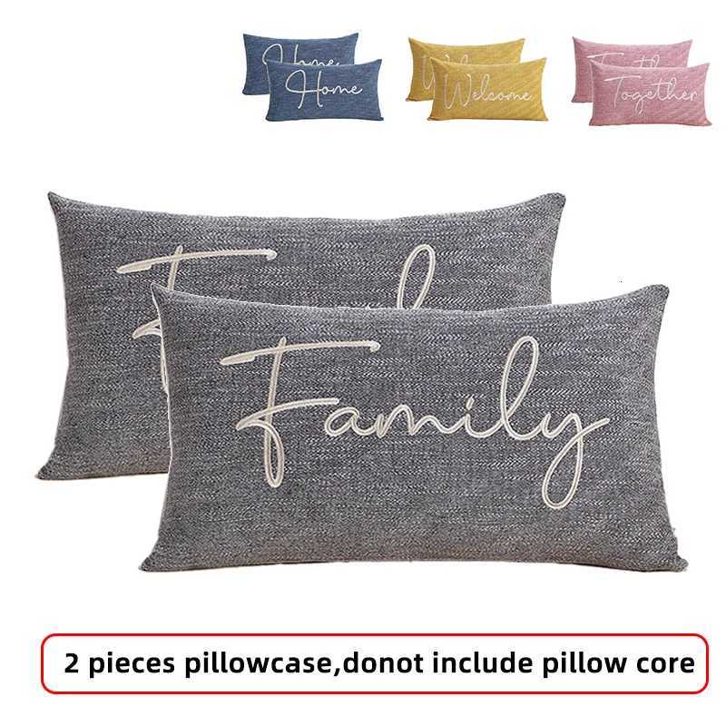 Pillow Case 2 Pieces Set Embroidered Decorative cases European Shams Cushion Covers Home Decor Soft Fabric case C251120