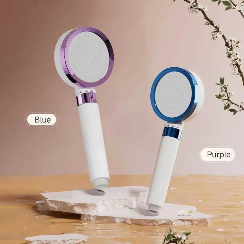 Filtered Shower Head High Pressure Adjusted Mode Mirror Shower Head Spray Water Remove Impurities Chlorine for Hard WaterM251120