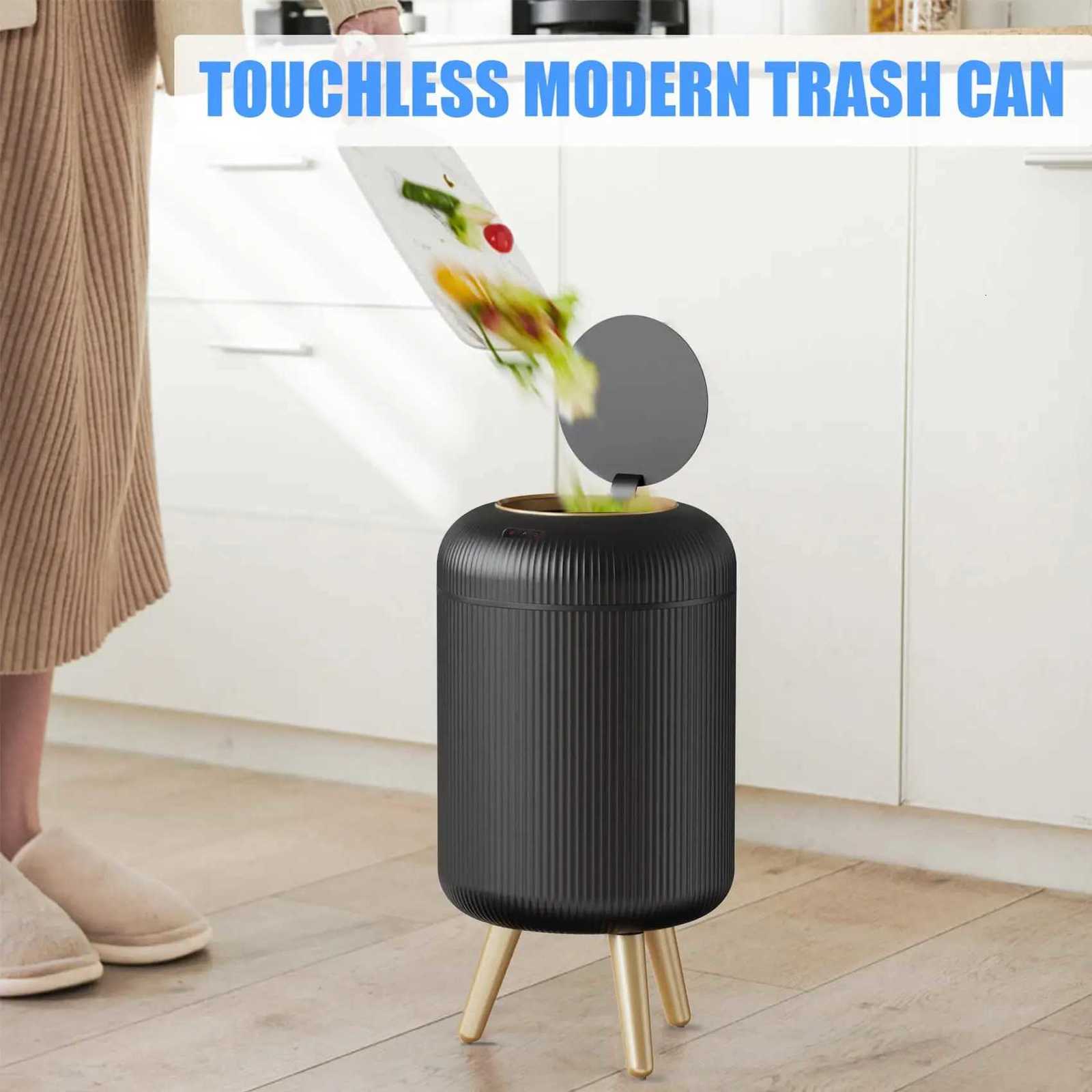 2025 New Smart Dustbin with Lid Automatic Sensor Kitchen Trash Bin Electric Garbage Bin for Kitchen/Bedroom/Living Room/Office C251120