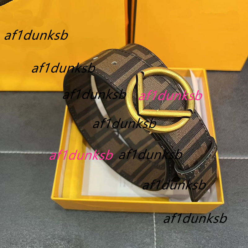 Belt designer belt mens belt Fashion Classic fashion casual letter smooth needle buckle genuine leather belt Width 38cm 8 Styles w fendis fendibelt fendis ff 9HO0
