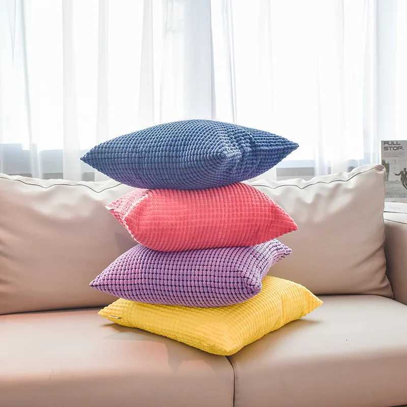 Pillow Case 1PCS Corduroy Nordic Throw Corn Kernel Sofa Cushion Cover - Soft Textured case for Home Decor C251120