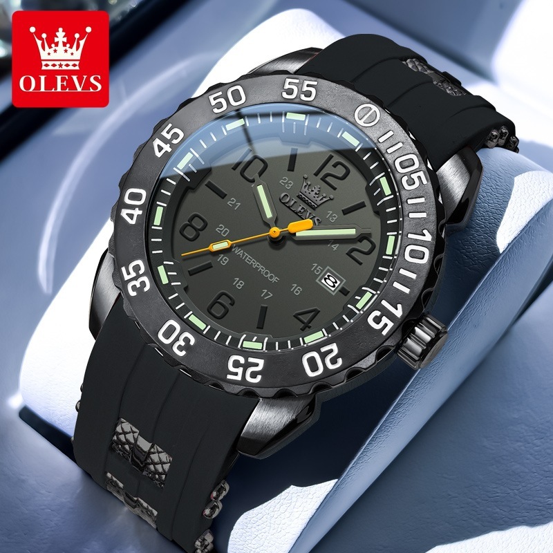 OLEVS Designer Men's Watches Are Particularly Elegant Multi-functional Waterproof Quartz Watches Men's Quartz Luxury Watches, Free Delivery 