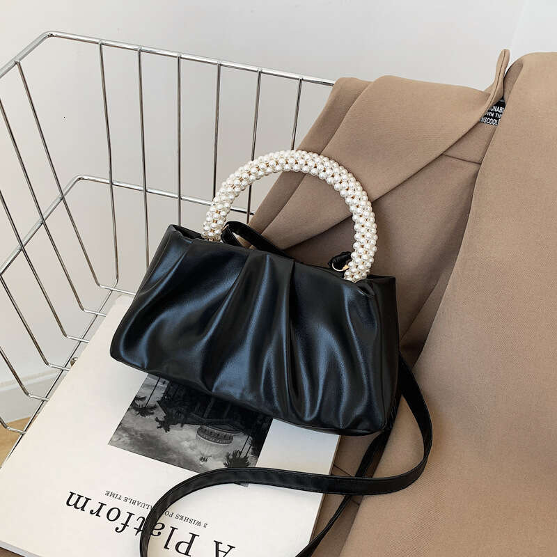 Solid Color Women's 2022 Summer New Cloud Fashion Soft Free shipping Surface Handbag Simple Stylish Shoulder Crossbody Bag