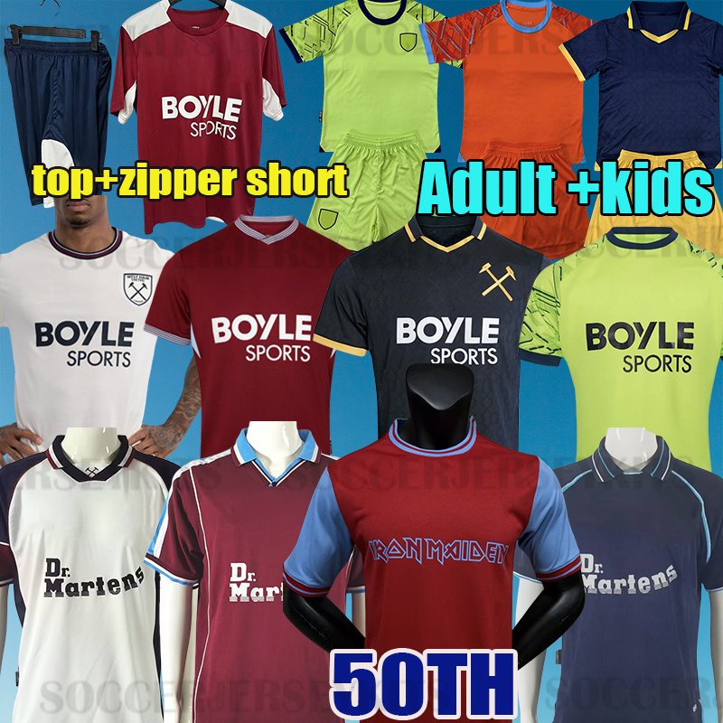 25 26 BOWEN L. PAQUETA WHU soccer jerseys west ha ms ALVAREZ kits ANTONIO VLASIC WARD PROWSE WEST HA MS football shirts INGS BENRAHMA MEN Kids WHU 2025