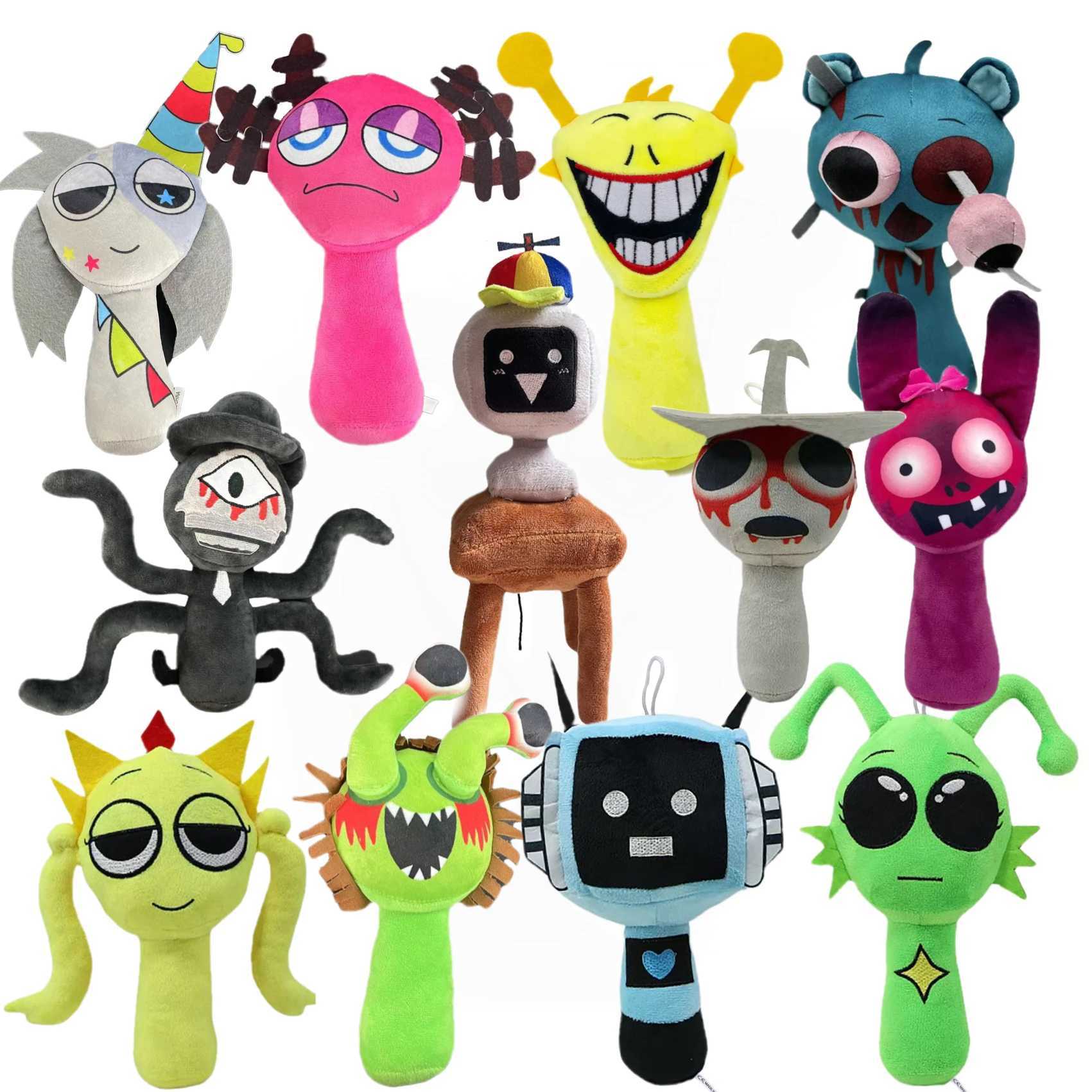 Sprunki Plush Toys Sprunki Plush Doll Sprunki Game Cartoon Pillow Kids Birthday Gifts Stuffed Dolls Christmas Gift G251120