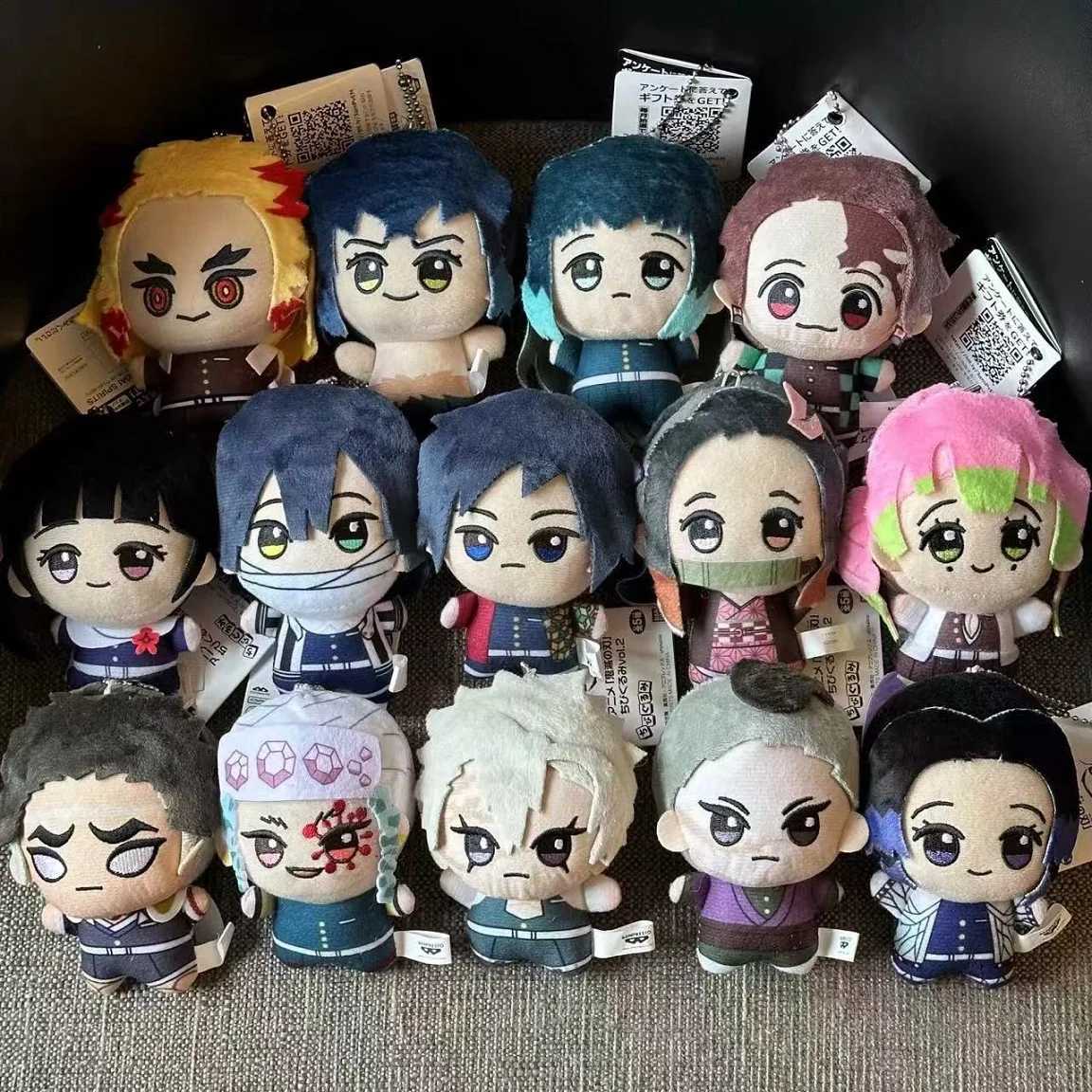 New 10cm Anime Demon Slayer Tomioka Giyu Kamado Tanjirou Kamado Nezuko Agatsuma Zenitsu Shinazugawa Genya Plush Toy Doll Gift G251120