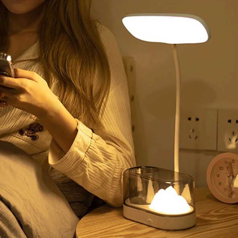 USB Learning Dormitory Bedroom Bedside Reading Night Light LED Desk Lamp Eye Protection Desk College Student Nightlights M251120