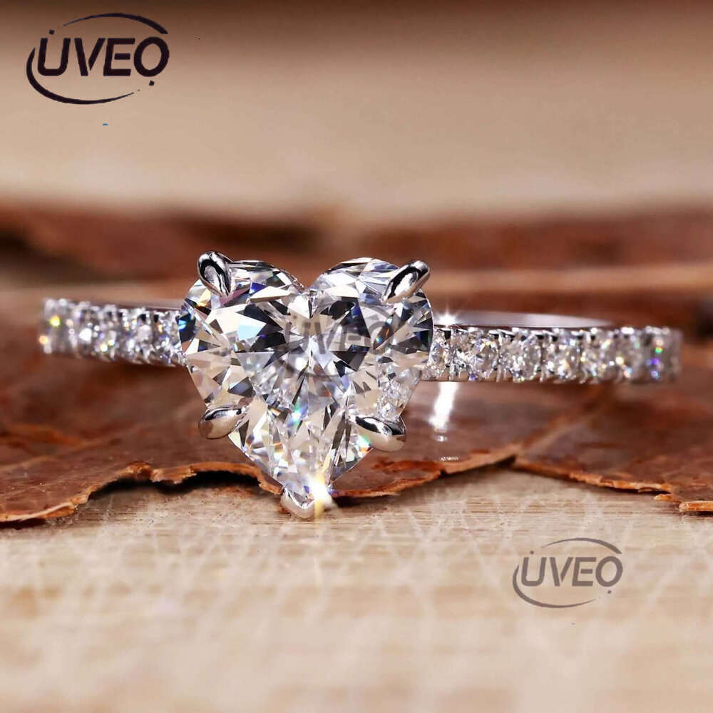 Wholesale 10K 14K Solid Vvs Moissanite Engagement Rings Women Sier Dia Emerald Radiant Oval Cut Gold Ring