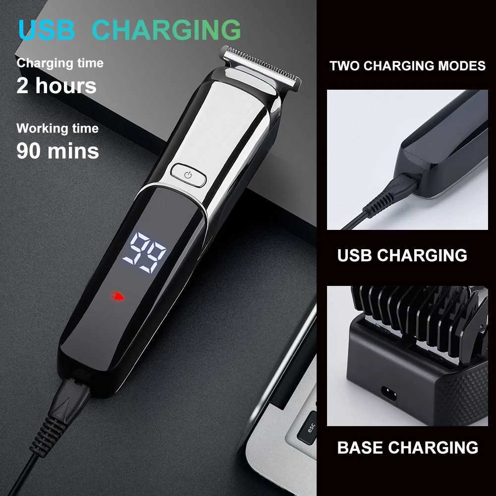 6-in-1 Hair Beard Trimmer Facial Body Groomer Hair Clipper Electric Shaver Nose Wet / Dry Trimmer Mustache for MenT251120