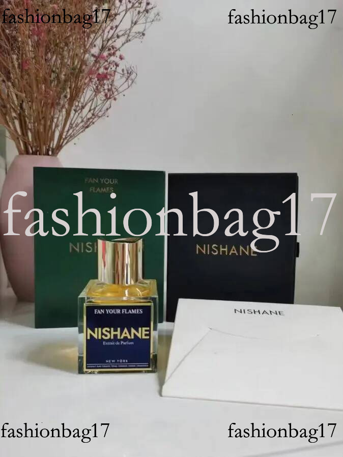 New Nishane Ani Perfume Wulonha Nanshe EGE Hacivat X Fan Your Flames 100Ml Fragrance Man Women Extrait De Parfum Long Lasting Smell Unisex Neutral Col