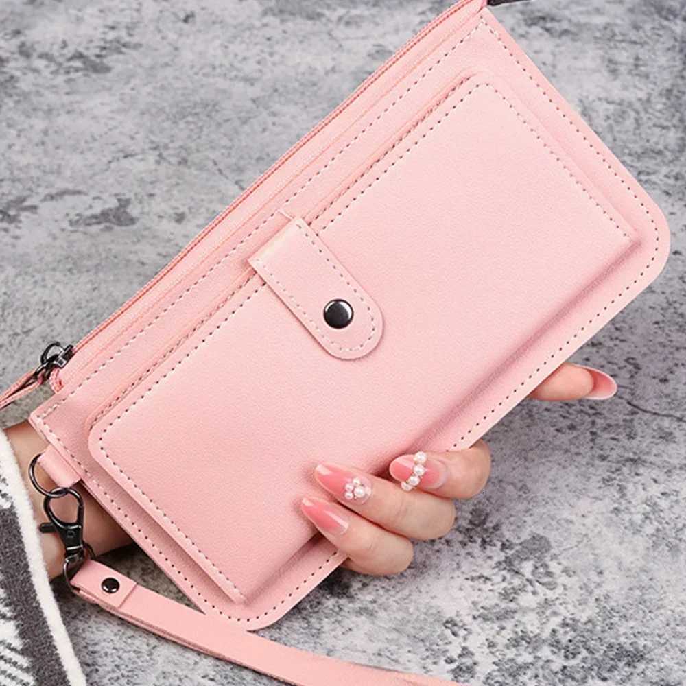Fashion Zipper Wallets Womens Purses Handbags Leather Billfold Wallet Anti Thief Rfid Minimalist Wallet Rose Gold PatternW251120