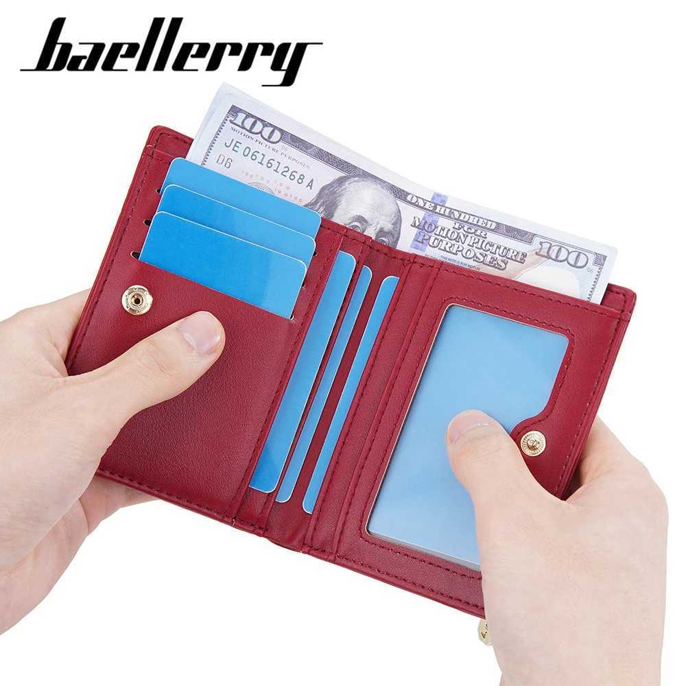 Small Minimalist Card Holder Baellerry Compact Zip Around Wallet for Women RFID Blocking Multi Pocket OrganizerW251120