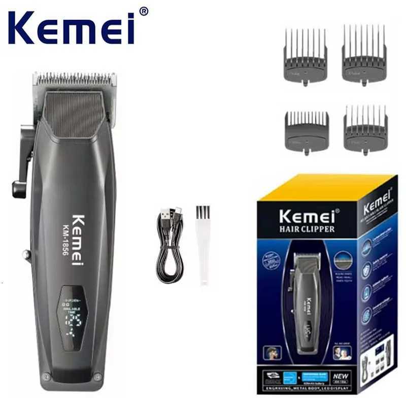 Kemei KM-1856 Electric Rechargeable Best Hair Trimmer Professional Cordless Barber Hair Clipper TrimmerT251120