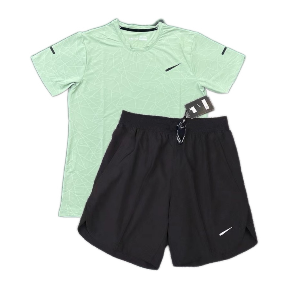 summer mens tracksuits tech set designer tracksuit shirts shorts two-piece fitness suit print quick drying and breathable sportswear basketball t-shirt shorts set