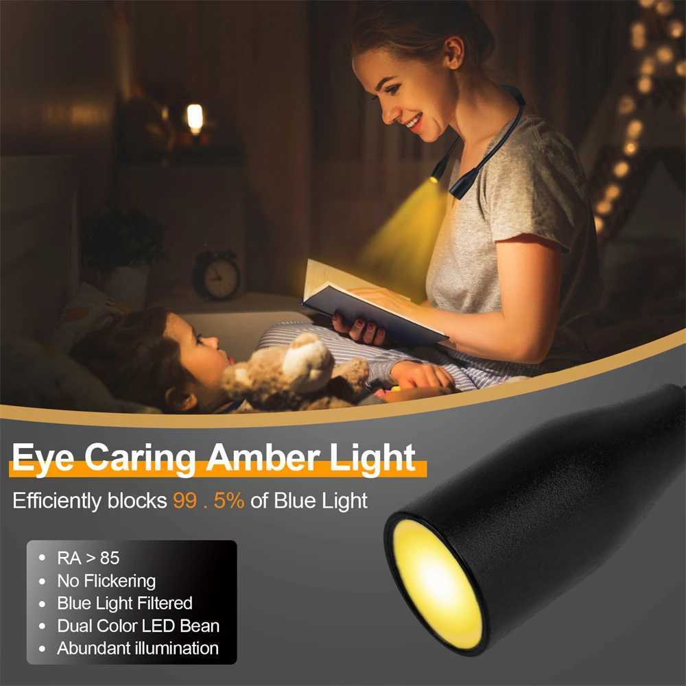 LED Reading Neck Light Battery styles Book Lamp 360 Flexible Reading Book Light Read Neck Lamp Study Reading Night Light M251120