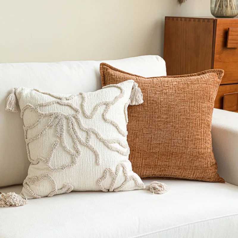 Pillow Case Nordic Orange Sofa Cushion Cover Modern Home Decoration Luxury Cover 45x45cm Ornamental s for Living Room C251120