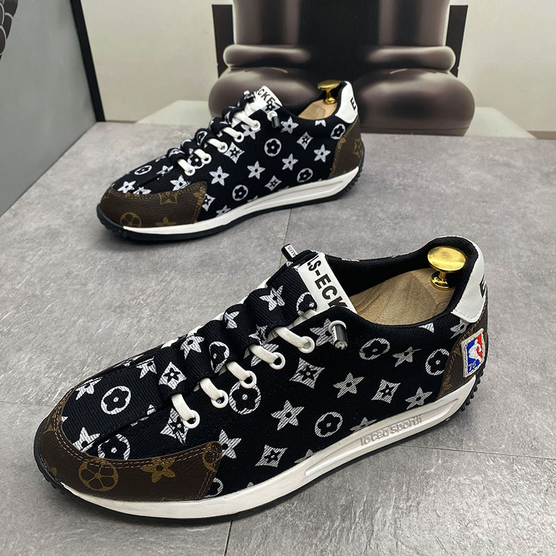 Free shipping autumn and winter casual sports Korean-style fashionable and versatile, trendy men's daily wear, fabric breathable thick-soled boar
