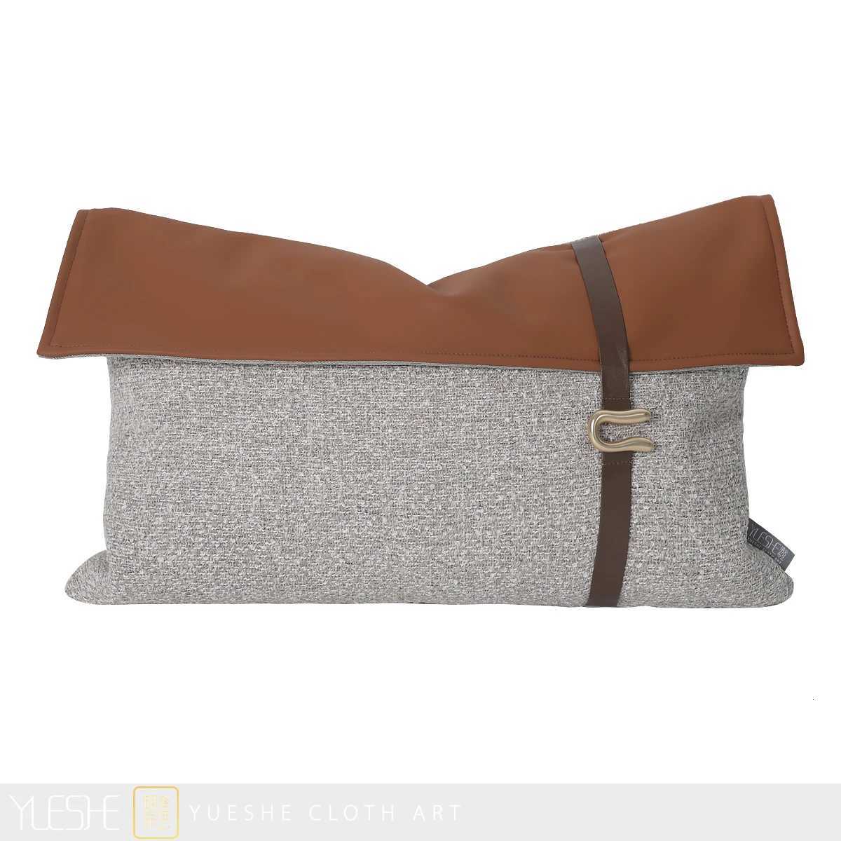 Pillow Case Modern sofa high-end luxury model room hotel living room soft bag waist case back cushion C251120
