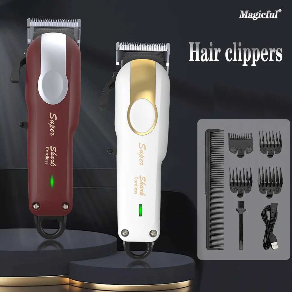 Professional Hair Clipper Powerful Lithium Battery USB Chargeable Trimmer LED Display Home Man Beard Shaver Hair Cutting MachineT251120