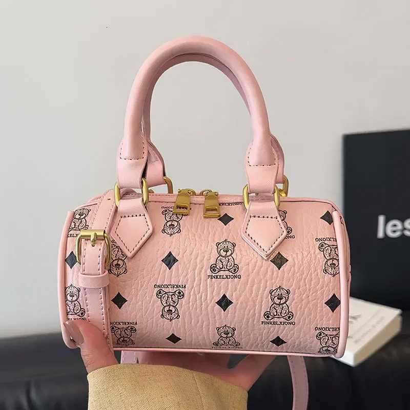 2025 New Barrel Crossbody Bag for Wen Jacquard-Textured Adjustable Shoder Purse Feminine Luxe Day to Night Y251120