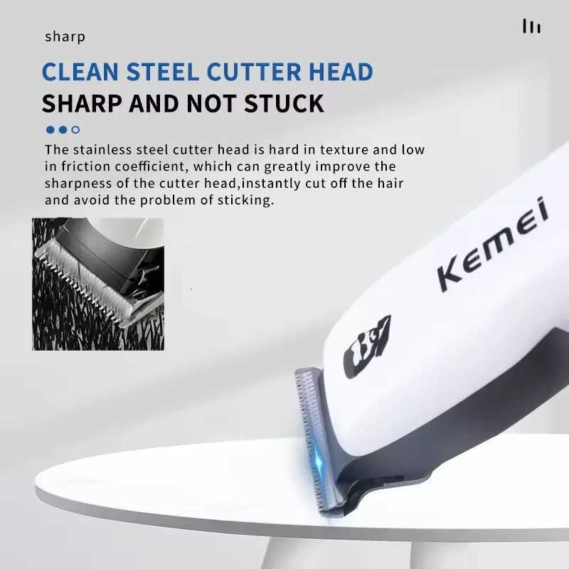 Kemei KM-PG809A KM-PG232 KM-3382 Professional Hair Clipper Set USB Charging Rechargeable Electric Shaver Cordless Beard TrimmerT251120