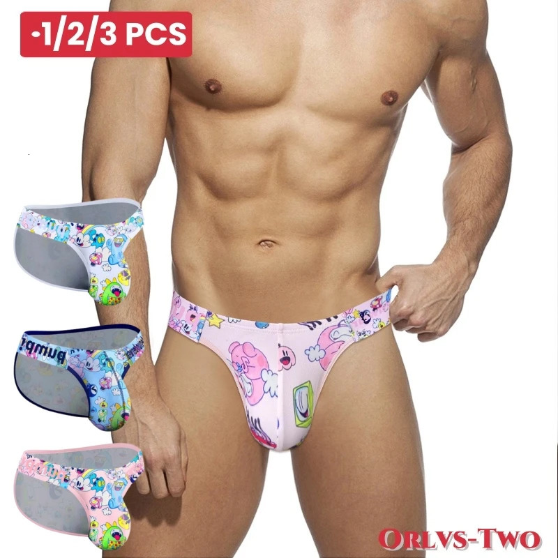 Mens underwear fabric sexy Modal color summer pattern bikini mens anime with high fork horn n hip lifting MP296 250417