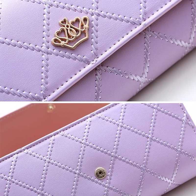New Womens Wallet Fashion PU Leather Large Capacity Long Wallets Credit Card Holder Phone Coin Storage Girls HandbagW251120