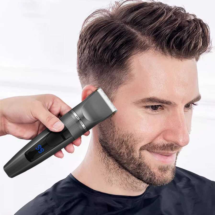 USB electric full body clipper precision electric hair clipper LCD digital push rod electric push rodT251120